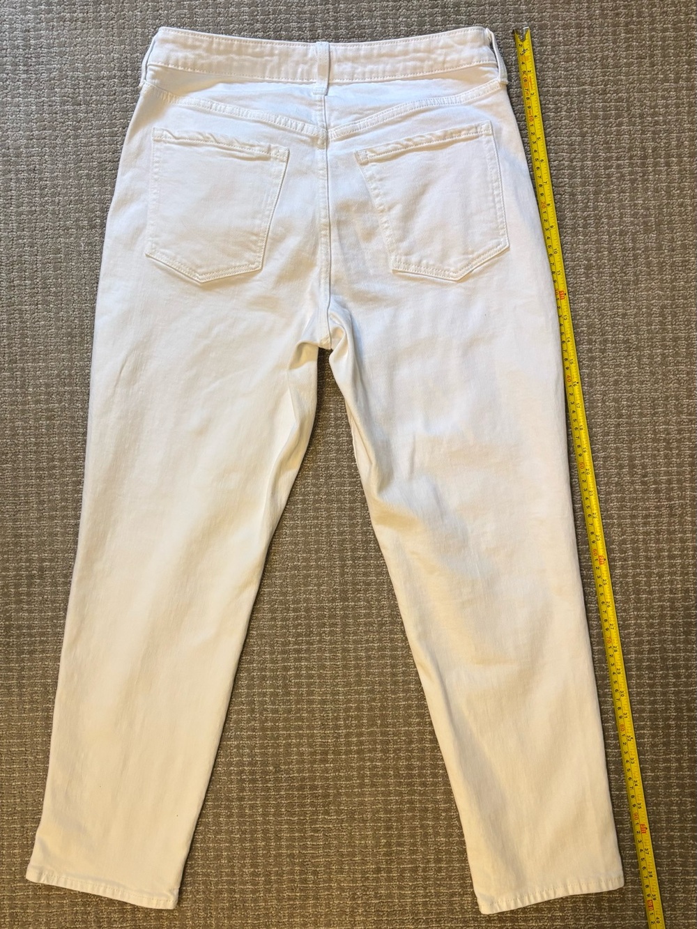 Old Navy White Jeans Curvy OG Straight - Picture 4 of 4